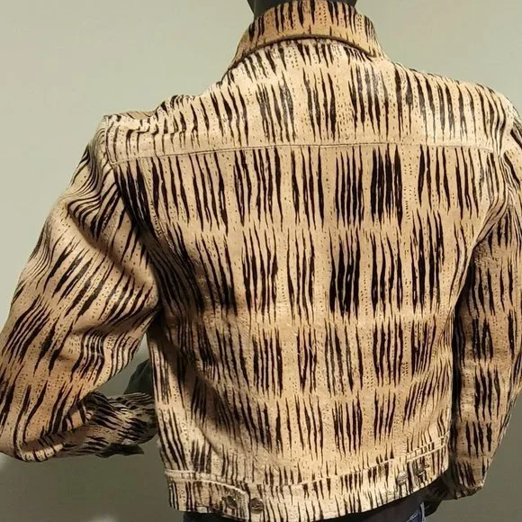 NWT Vintage FENDI SELLERIA Pony Hair Jungle Jacket - Picture 4 of 15